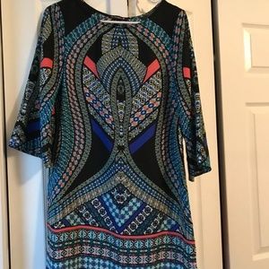 Aztec print dress
